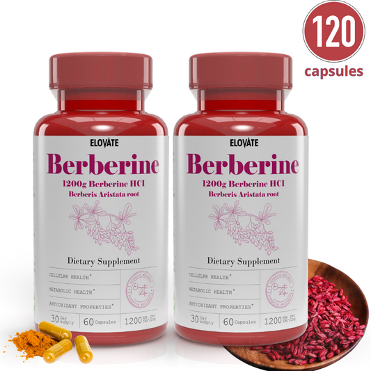 Berberine 120 Capsules – High-Potency Herbal Supplement for Blood Sugar Balance, Metabolism & Heart Health – Fast-Acting, High Absorption, 1200mg – Natural Daily Wellness Support for Men & Women (120-Day Supply)