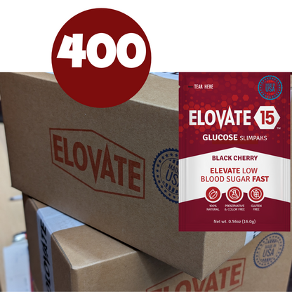 Elovate15 Slimpaks – Fast-Acting Glucose Powder Natural Fruit Variety (400 Count)