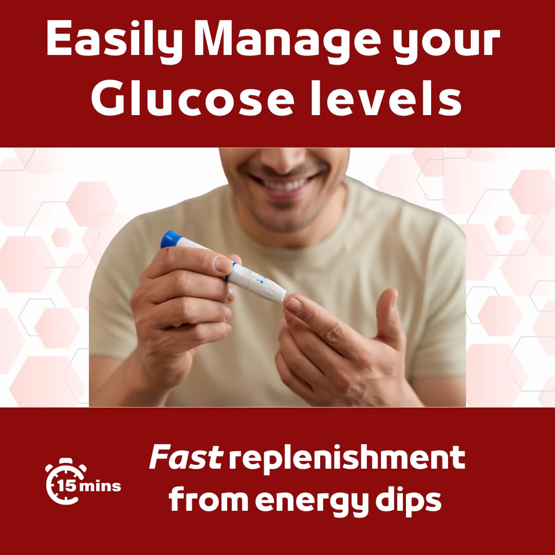 Elovate 15 Fast Acting Glucose Packets - Quick Dissolving, Gluten-Free 15g of Powder Packets Energy Dips - Oral Dextrose Powder for Kids & Adults, Hypoglycemia (12 x Watermelon)
