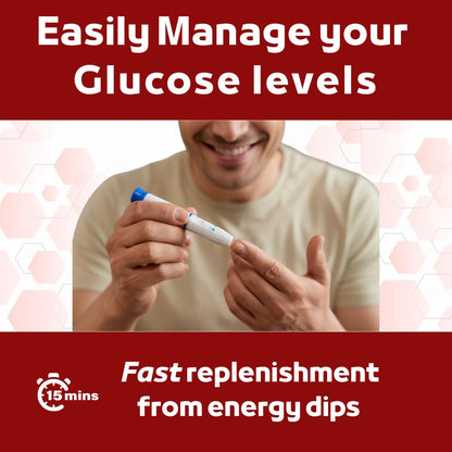 Elovate 15 Fast Acting Glucose Packets - Quick Dissolving, Gluten-Free 15g of Powder Packets Energy Dips - Oral Dextrose Powder for Kids & Adults, Hypoglycemia (12 x Watermelon)