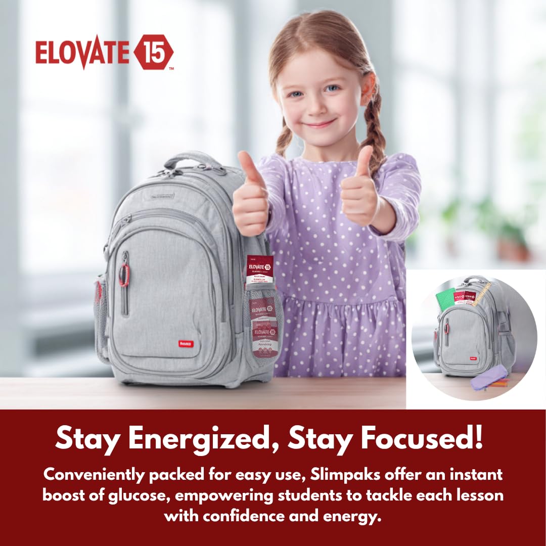 Elovate 15 Fast Acting Glucose Packets - Quick Dissolving, Gluten-Free 15g of Powder Packets Energy Dips - Oral Dextrose Powder for Kids & Adults, Hypoglycemia (12 x Watermelon)