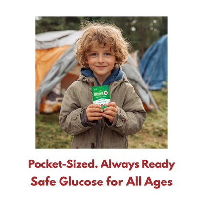 Elovate 15 Fast Acting Glucose Packets - Quick Dissolving, Gluten-Free 15g of Powder Packets Energy Dips - Oral Dextrose Powder for Kids & Adults, Hypoglycemia (12 x Watermelon)