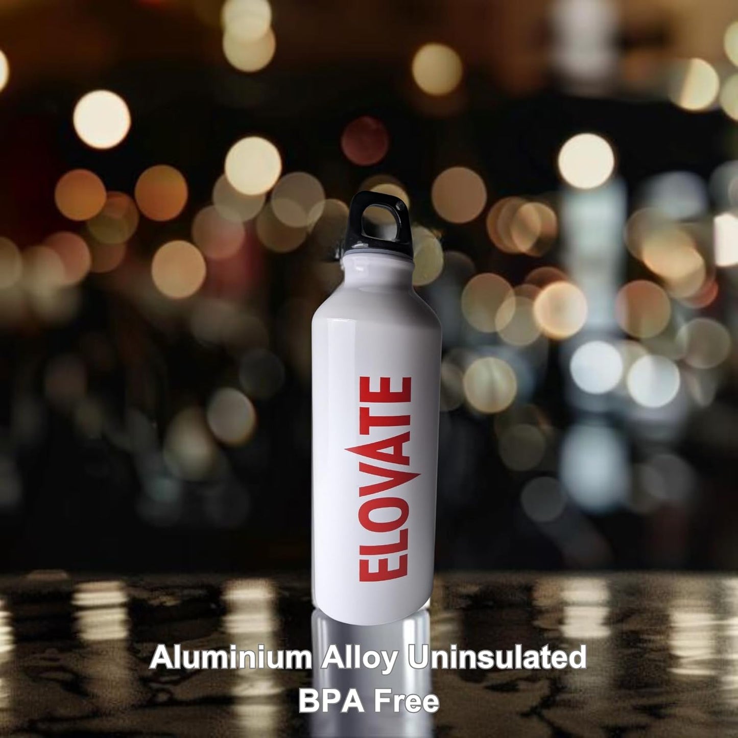 ELOVATE - 17 oz Aluminum Water Bottle - BPA Free Uninsulated Water Aluminum Bottle - Lightweight & Durable Aluminum Bottles for Sports, Hiking, Travel - Reusable Water Bottle for Hydration