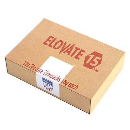 Elovate 15 Slimpaks Fast Acting Glucose Powder Packet Convenient Alternative to Gels & Tablets FSA/HSA Eligible Dextrose Powder Stick