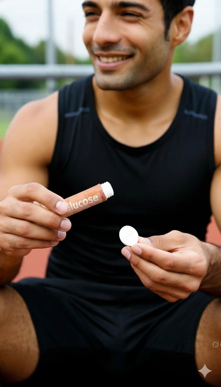 ELOVATE Fast-Acting Glucose Tablets, Raspberry Flavor – 4g Glucose Each, Gluten-Free, Fat-Free – 8 Tubes (80 Count) – Quick Energy Supplement