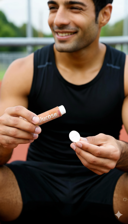 ELOVATE Fast Acting Glucose Tablets – 4g per Tablet, Multiflavor (Peach & Raspberry) – Gluten Free, Fat Free, 8 Tubes (80 Count) – Quick Dissolving Energy Supplement