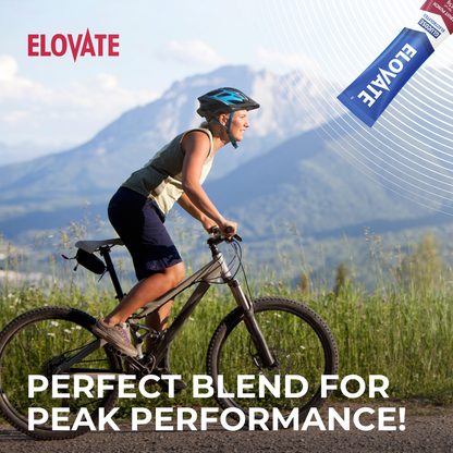 Elovate Glucose & Electrolytes Pack – Cherry Lime, Zero Sugar Lime Mint & Blue Aluminum Water Bottle