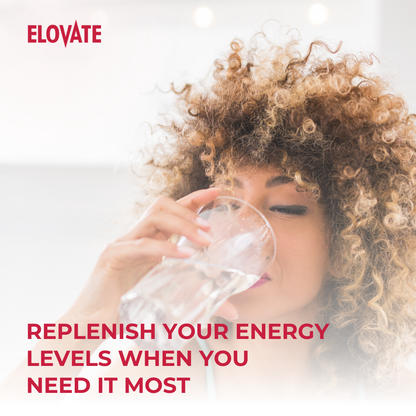 Elovate Glucose & Electrolytes Pack – Cherry Lime, Zero Sugar Lime Mint & Blue Aluminum Water Bottle