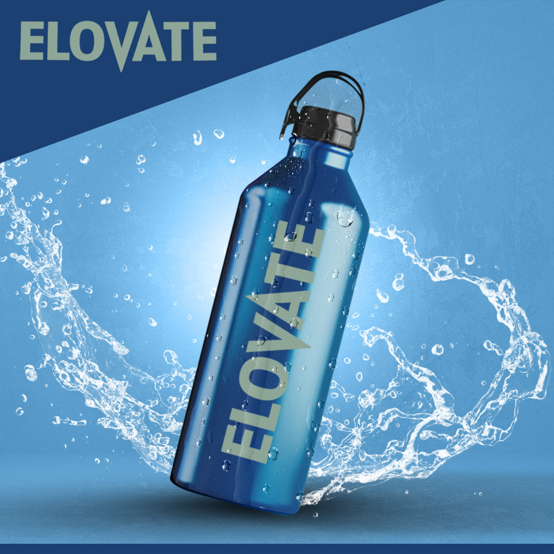 ELOVATE - 17 oz Aluminum Water Bottle - BPA Free Uninsulated Water Aluminum Bottle - Lightweight & Durable Aluminum Bottles for Sports, Hiking, Travel - Reusable Water Bottle for Hydration