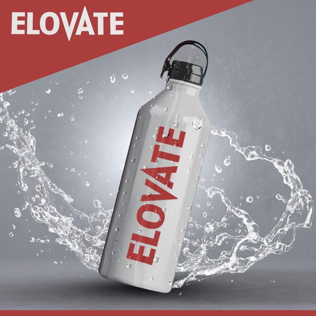 ELOVATE - 17 oz Aluminum Water Bottle - BPA Free Uninsulated Water Aluminum Bottle - Lightweight & Durable Aluminum Bottles for Sports, Hiking, Travel - Reusable Water Bottle for Hydration